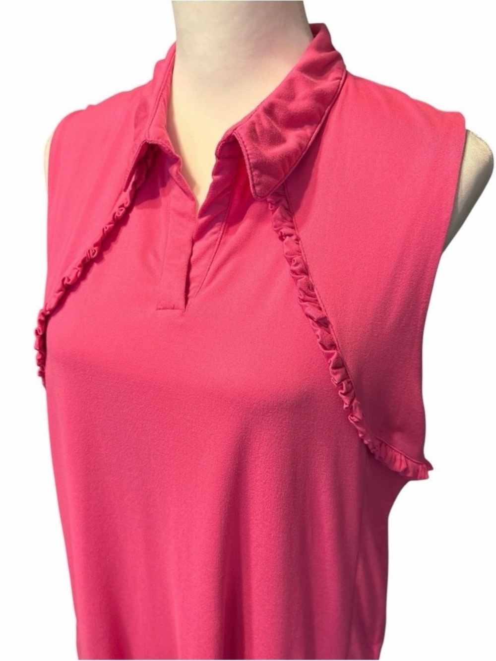 Gottex Hot Pink Tank Dress with Zipper Pockets